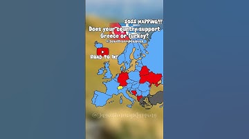 Does tour country support Greece or Turkey? #mapchart #europe #map #geography #2022 #mapping #geo