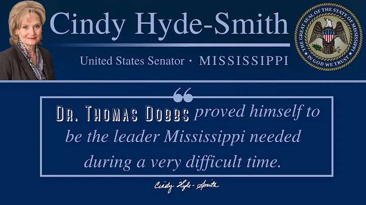 Senator Hyde-Smith Honors Dr. Thomas Dobbs, State ...
