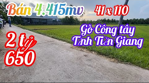 Tập 314: chủ ngộp quá cần bán gấp mãnh đất viêu tuyệt đẹp, tại huyện Gò Công tây tỉnh Tiền Giang