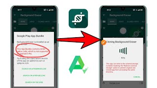 fix app bundle contain 64 bit native code , not supported on Android 9 pie error in app cloner Alpha screenshot 4