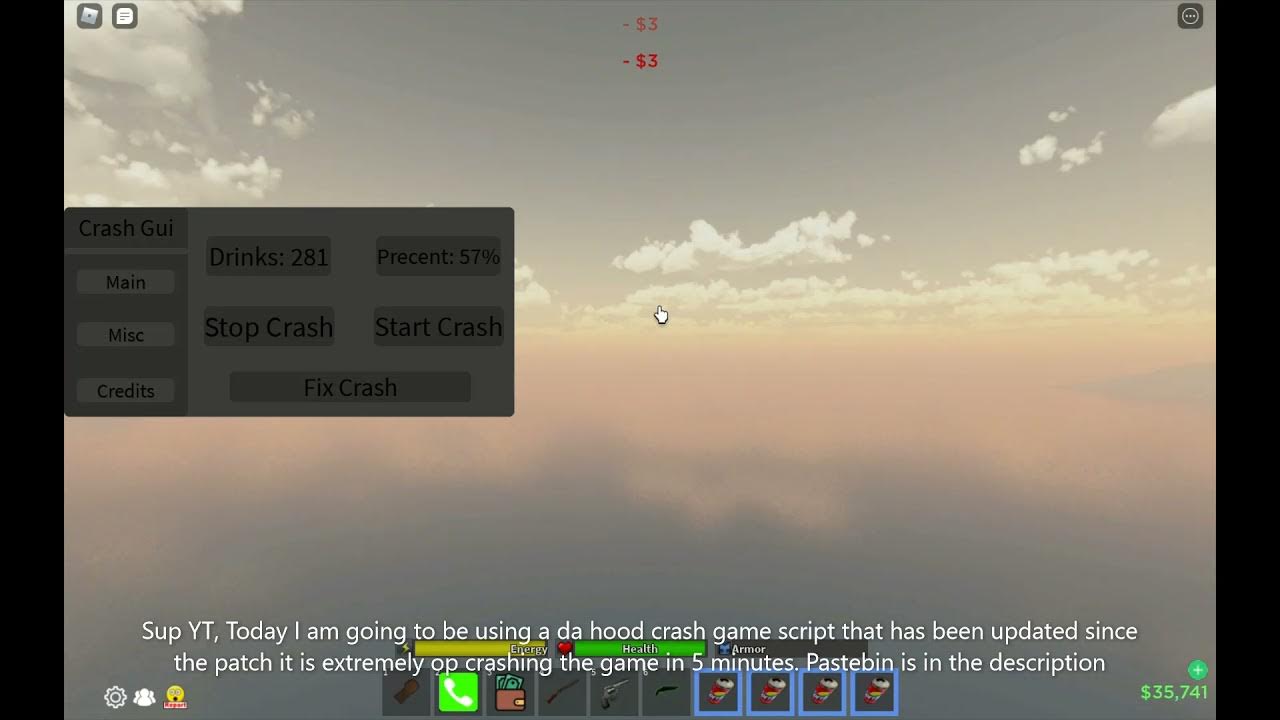 Crash script. Crash script