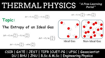 Lecture 42 : The Entropy of an Ideal Gas 