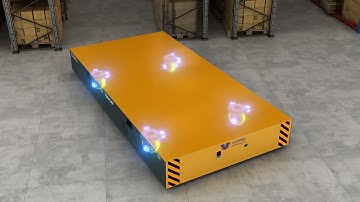 Trackless Transfer Cart Battery Powered  Remote Control