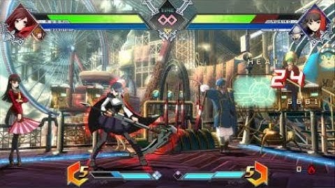 BBTag Makoto/Ruby Midscreen 214B Crossup Combo With Change