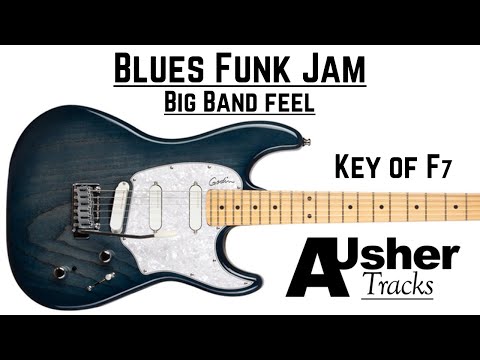 blues-funk-big-band-|-guitar-backing-track-|-key-of-f