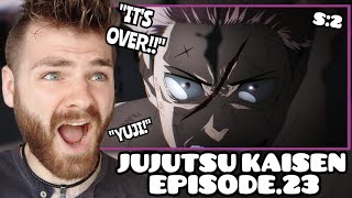 WAIT!!! WTF DID THEY JUST LOSE?!! | JUJUTSU KAISEN EPISODE 23 | SEASON 2 | New Anime Fan! | REACTION
