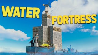 I Built a WATER FORTRESS Next to OIL RIG  a Rust Movie