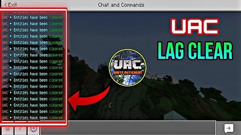UAC MCPE AUTO LAG CLEAR FEATURE | Unity Anti Cheat
