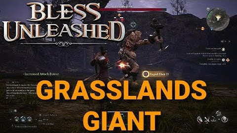 RANGER VS GRASSLANDS GIANT! (Bless Unleashed PS5) #BlessUnleashed