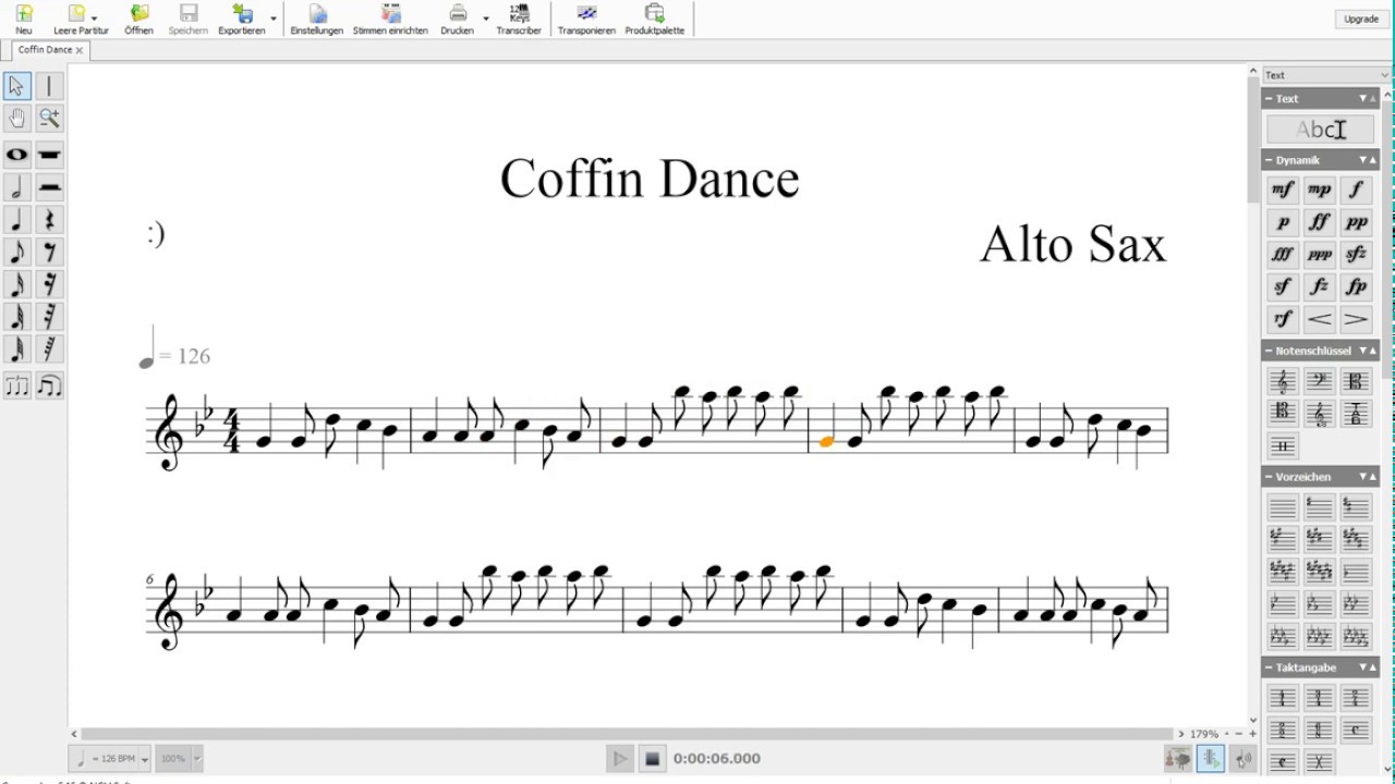 Coffin dance alto sax sheet music Outlet