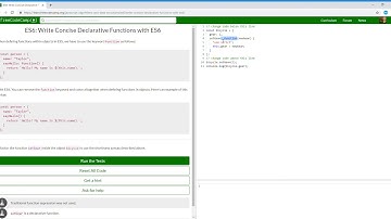 ES6  Write Concise Declarative Functions with ES6   Learn freeCodeCamp19/31