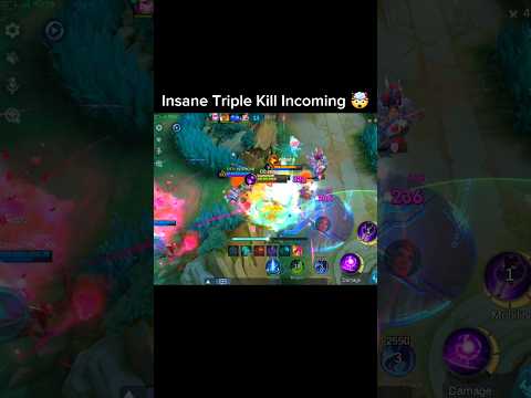 Insane Triple Kill Incoming 😈 #mobilelegends #mlbb