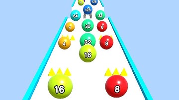 Merge Ball Run and Merge 2048 ! Gameplay Walkthrough Part 17 android, ios