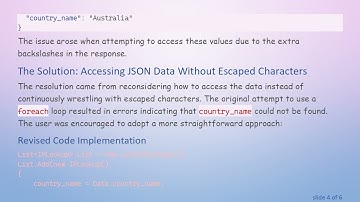 Solving JSON Escaped Characters in C#  with IPStack API