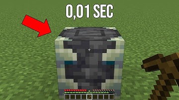 How to break reinforced deepslate in 0,01 sec