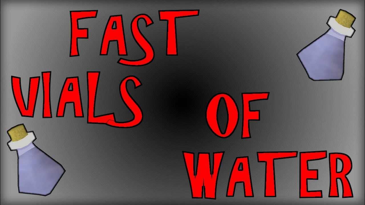 Fast Vials of Water Easy GP's Runescape 2007 Commentary YouTube