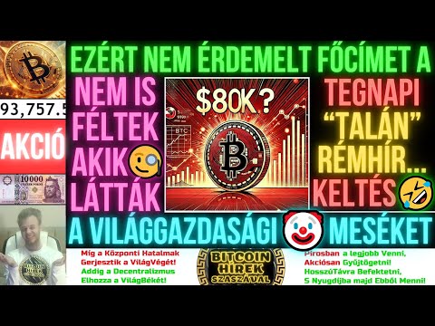 Bitcoin Hírek (2592) - Ezért NEM Érdemelt Még FőCímet Sem a Tegnapi "TALÁN" RémHír... Keltés