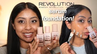 NEW MAKEUP REVOLUTION SERUM FOUNDATION! 6HR WEAR TEST BUT WHAT IS THIS SHADE RANGE?!