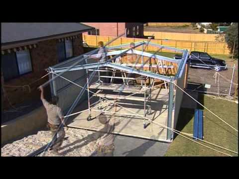 fair dinkum sheds construction video - youtube