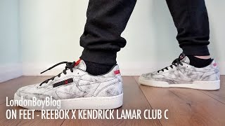 Werkloos Europa Stuiteren On Feet - Reebok X Kendrick Lamar Club C - YouTube