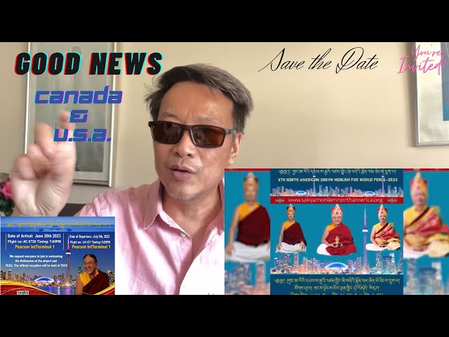 6th NORTH AMERICA SAKYA MONLAM FOR WORLD PEACE 2023 IN TORONTO/IN TIBETAN WITH ENGLISH TITLE.