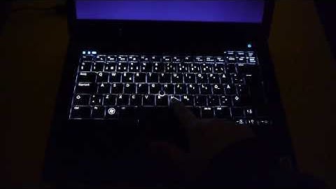 DELL Latitude E6400 backlit keyboard