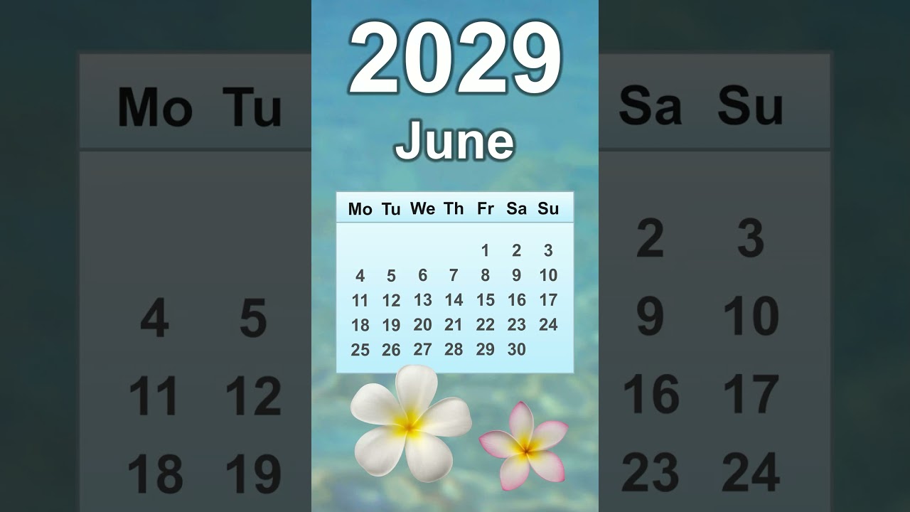 June 2029 Calendar