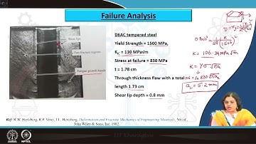 Lecture 10 : Plane stress and plane strain fracture toughness(Contd.) #swayamprabha #CH35SP