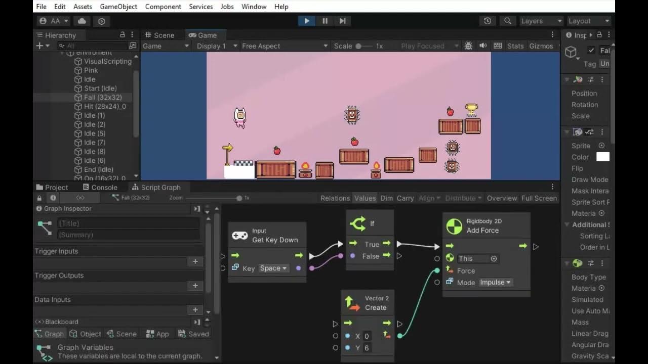 Making the Player Jump with Unity Visual Scripting - part 5 - YouTube
