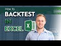 How To Backtest ETF Trading Strategies In Excel (FULL Tutorial w/ Best Practices + Examples)