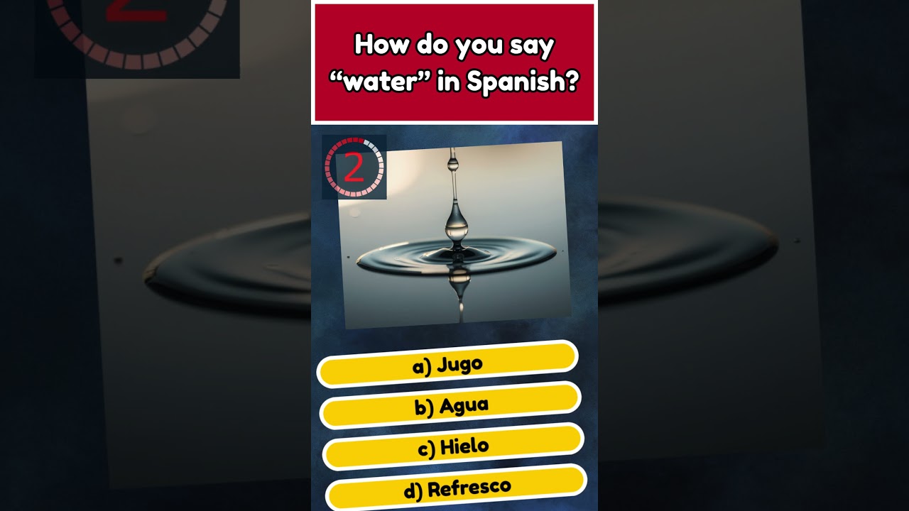 Thirsty? Spanish Speakers Say This Every Time They Want Water 💧
