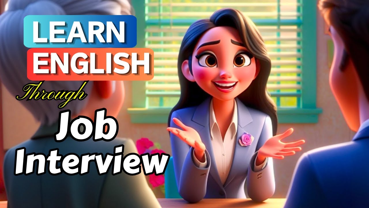First Job Interview | Improve Your English | English Listening Skills ...
