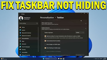 How To Fix Taskbar Does Not Hide When on Full Screen Mode in Windows 11 - Quick Fix