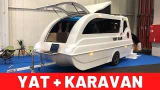 Yat-Karavan Hem Suda Hem Karada Gi̇di̇yor Hmy Karavan