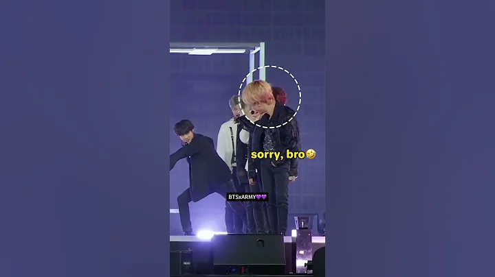 V’s naughty teasing his hyung on stage🤣 PoorJin #kpop #bts #btsshorts #taehyung #jin