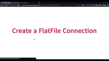 Create a FlatFile Connection to read and write Secure Agent location files: #Informatica #IICS #CAI