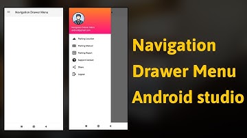 Android Navigation Drawer Menu Material Design | Android studio || LearnCode With Rk