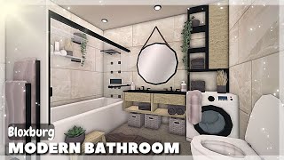 BLOXBURG: Compact Modern Bathroom (BATHROOM UPDATE) | Roblox Room Ideas