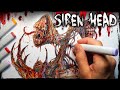 The MYSTERIOUS "Siren Head" Creepypasta (Cryptid) Story + Drawing