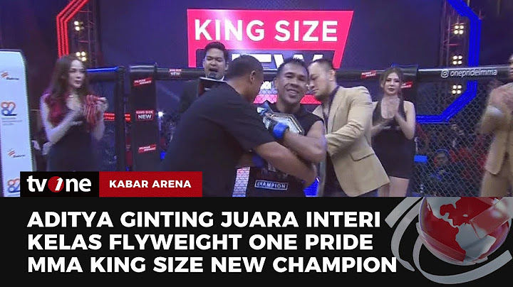 Aditya Ginting Juara Interim Kelas Flyweight usai Kalahkan Billy Pasulatan | Kabar Arena tvOne