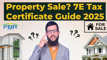 Download 7E Certificate Online for Property Sale in Pakistan I 7E Income Tax I old version