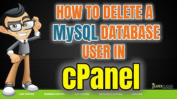 How to delete a MySQL database user in cPanel_Luex Cloud Hosting Tutorials