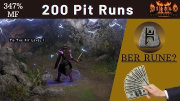 200 Pit Runs! Diablo 2 Resurrected: Loot Highlight