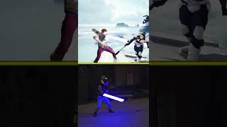Star Wars Video Game Finishers in Real Life ⚔️💥 #starwars