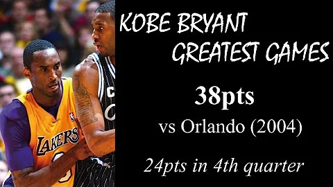 Kobe Bryant greatest games: 38pts vs TMac - 24pts in 4th quarter (2004)