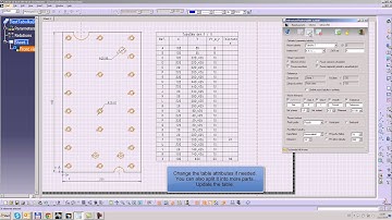 CATIA V5 macro: Advanced holes table