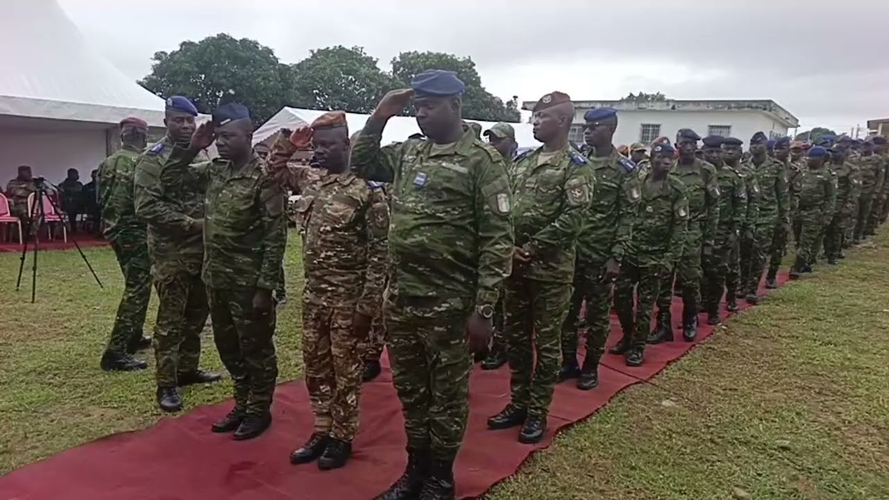 la levée de coprs du Colonel Major 𝘿𝙅𝘼𝙈𝘼 𝘿𝙅𝘼𝙈𝘼 𝙁𝙀́𝙇𝙄𝘾𝙄𝙀𝙉, sur le Parvis du Temple Harriste Kotokro