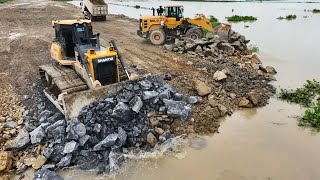 The Ultimate List Special Act Bulldozer Wheel Loader Pushing Rock Into Water Build New Road In Lake