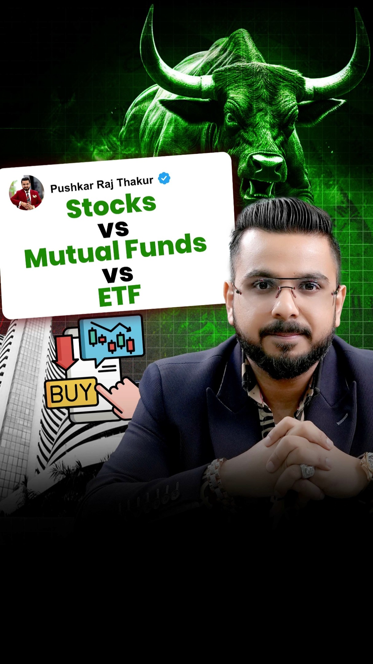 Stocks VS Mutual Funds VS ETF || #Day2