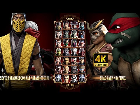 Видео: Игра за Klassic Scorpion MK11 & Sektor Armageddon в Mortal Kombat Komplete Edition на PC Expert в 4K